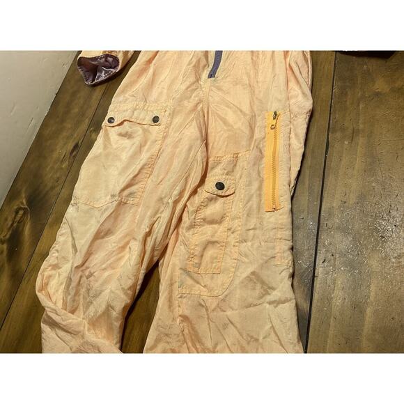 Vintage 90s IXSPA Jamie Sadock Orange Lined Jumpsuit Womens Small - Picture 8 of 16